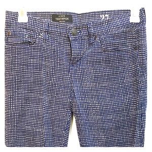 J Crew toothpick ankle printed denim